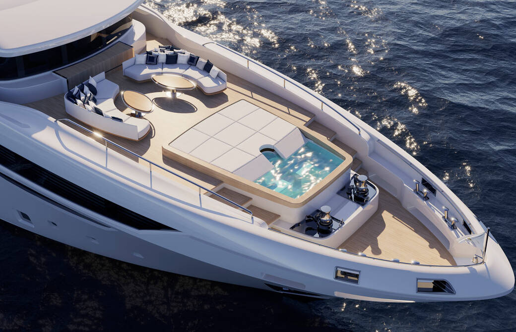 Upper deck bow area