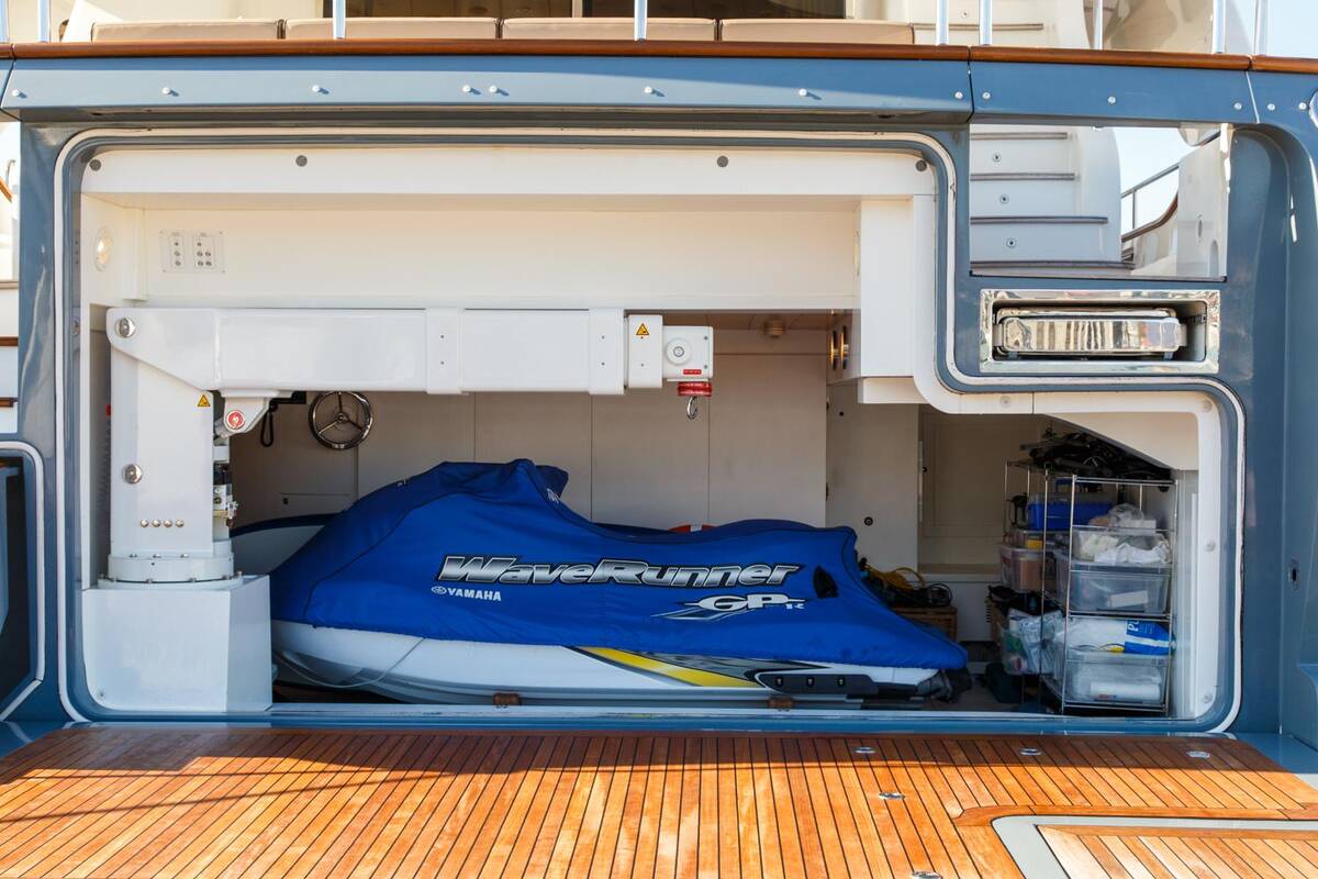 Garage with jetski