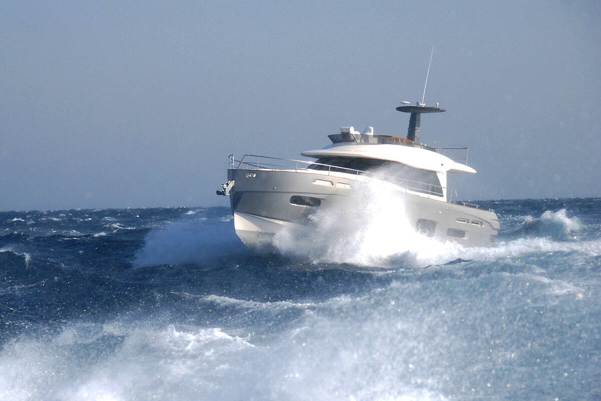 Testing in the open sea, the storm