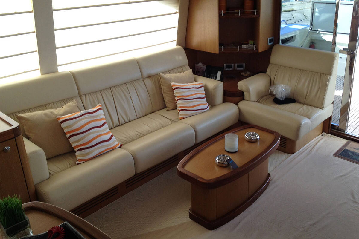The salon on the main deck
