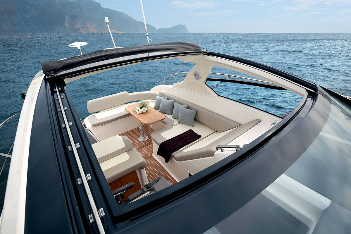 Hard top is in the open position