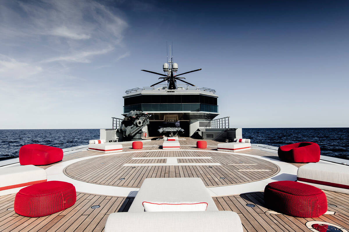 Helipad on bow