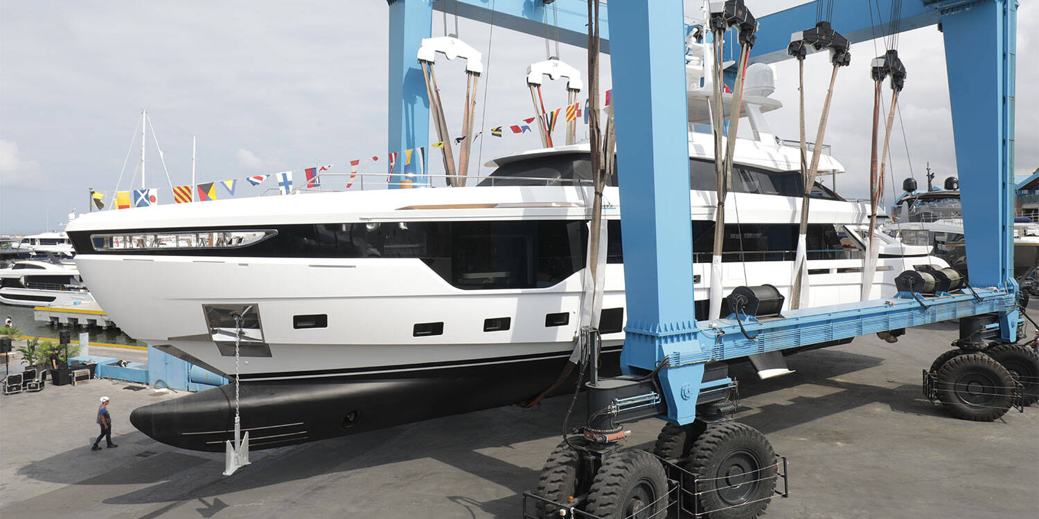 The 26th hull of Grande Trideck series hits the water 