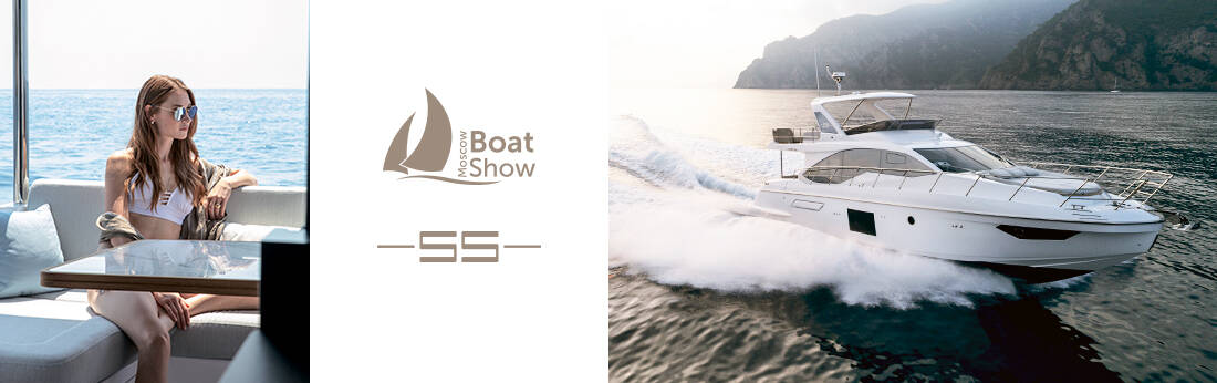 Azimut 55 Flybridge at the Moscow Yacht Show 2019