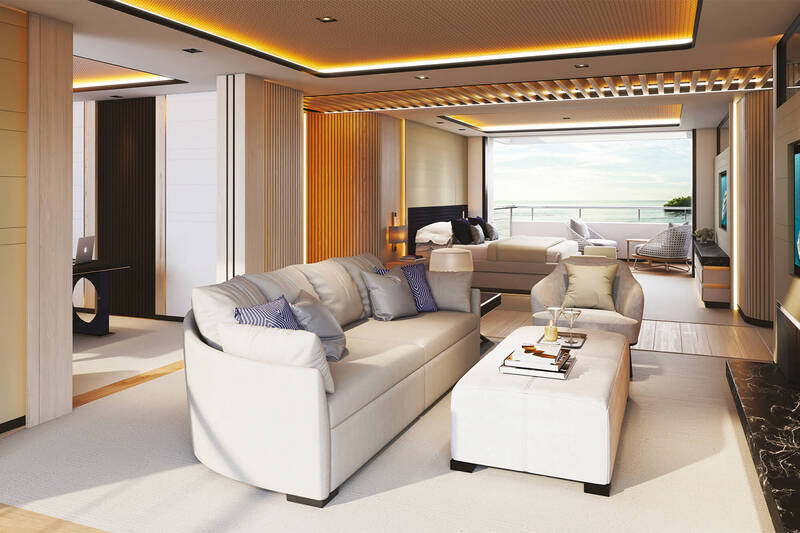 Owner's cabin on the main deck