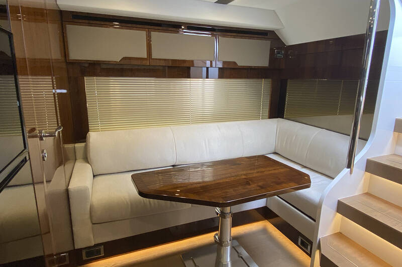 Lounge sofa in lower deck 