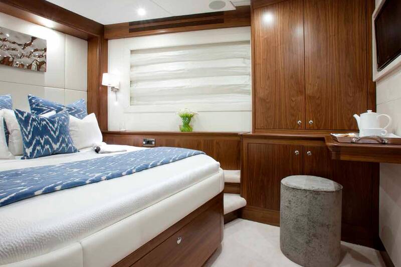 Master cabin on the main deck  