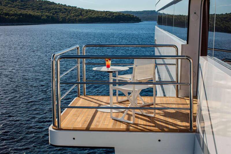 Balcony in master cabin