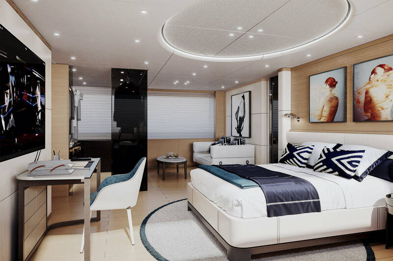Owner's cabin on main deck