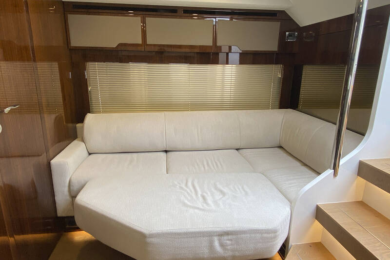 Lounge sofa in lower deck 