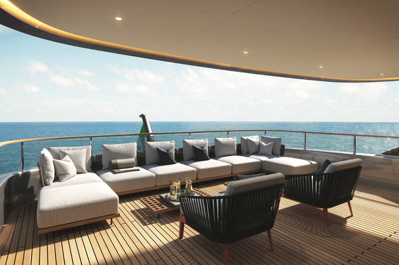 Lounge area on aft of the upper deck