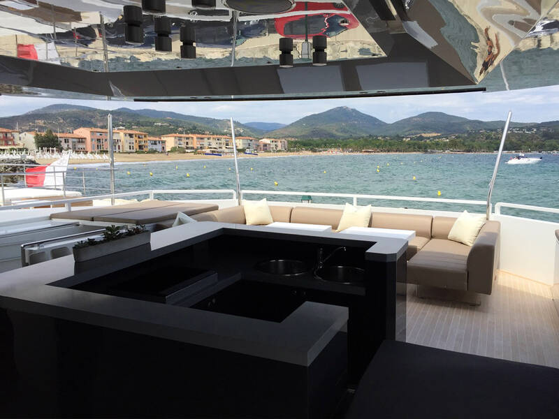 The cockpit on the main deck
