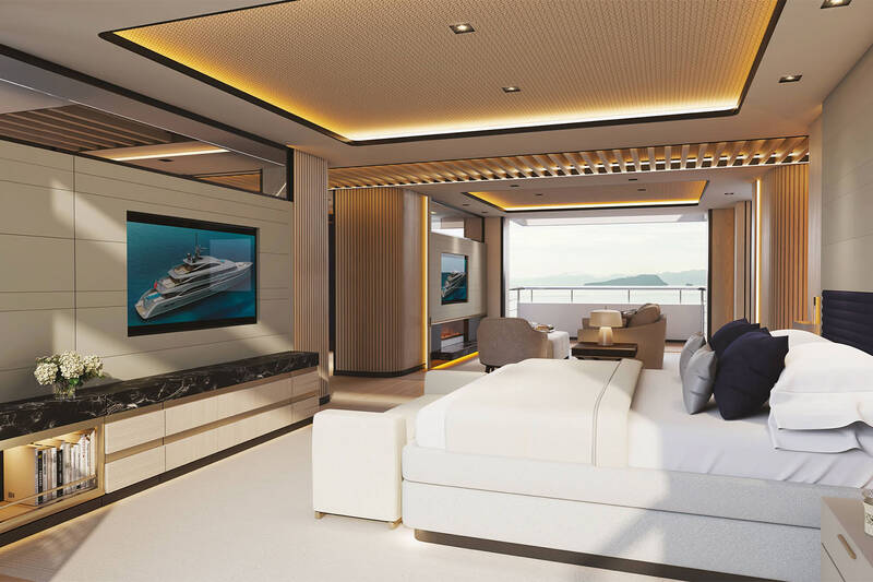 Owner's cabin on the main deck