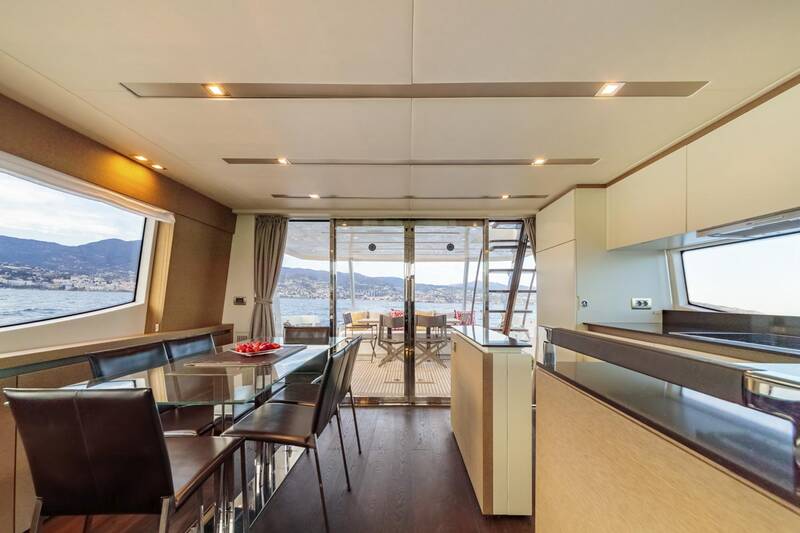 The salon on the main deck