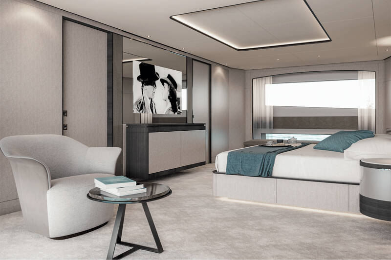 Owner's cabin on the main deck