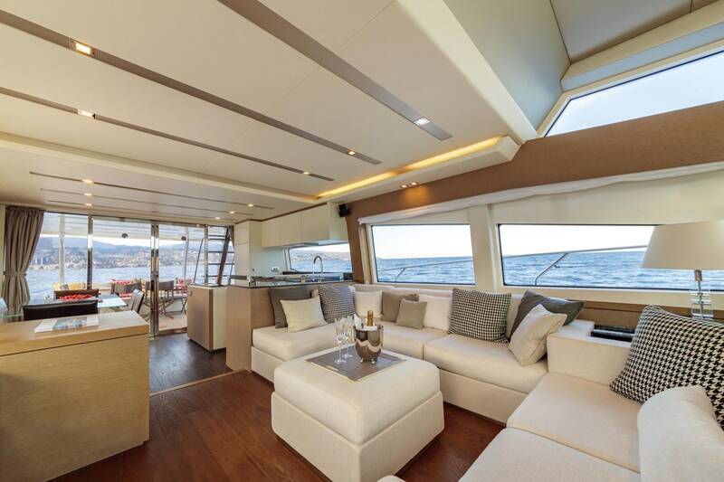 The salon on the main deck