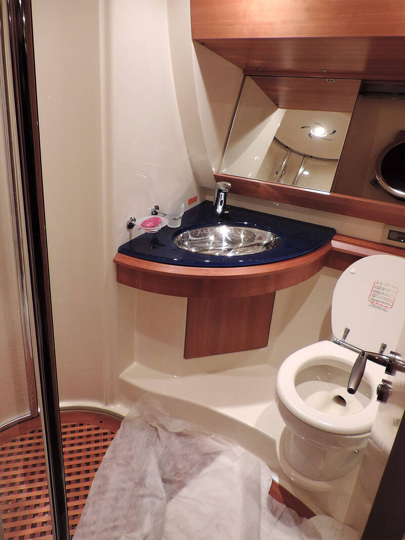 Bathroom in owner's cabin
