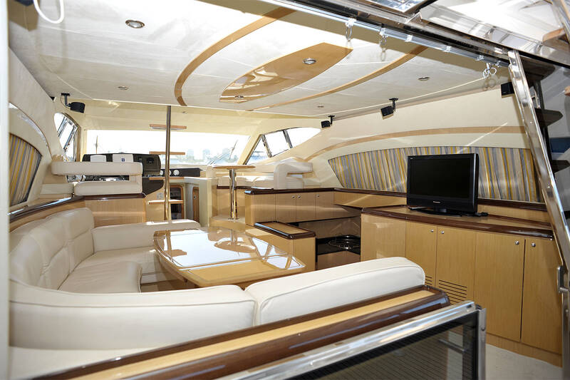The salon on the main deck
