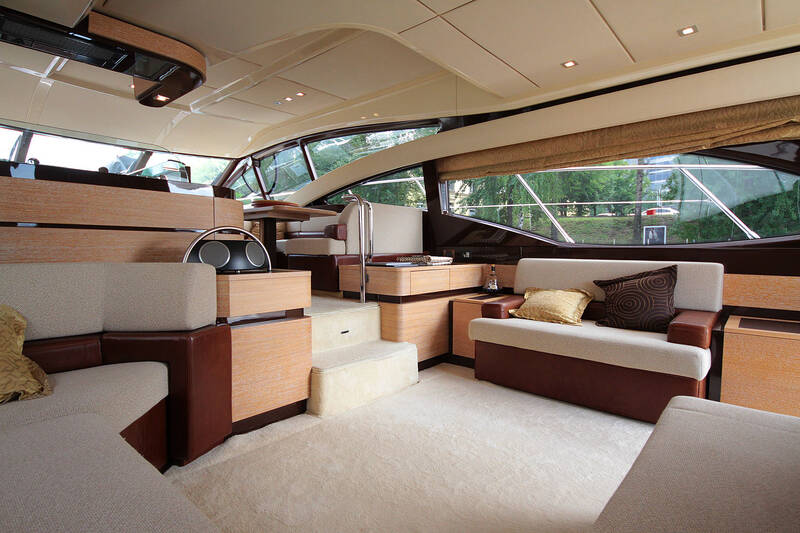 Salon. The Interior Of The Azimut 58