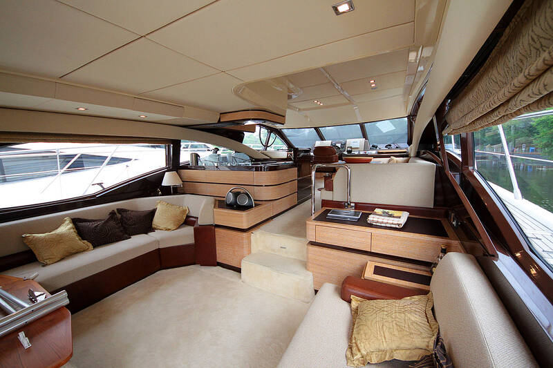 Salon. The Interior Of The Azimut 58