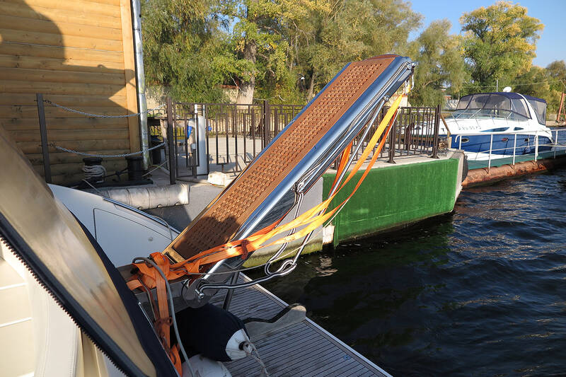 The ladder to the cockpit