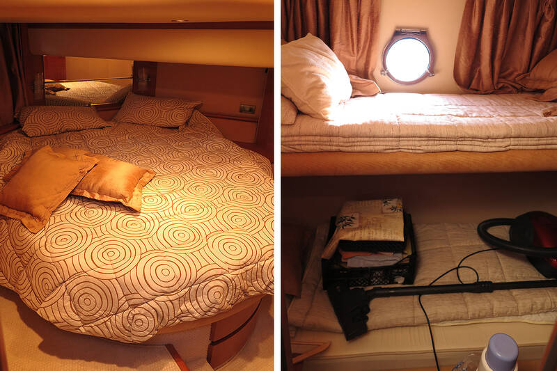 Aft cabin and guest cabin