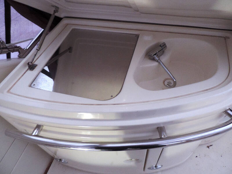 Sink on flybridge