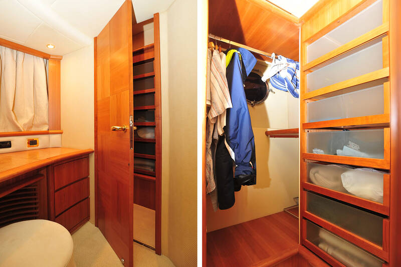 Closet in owner's cabin