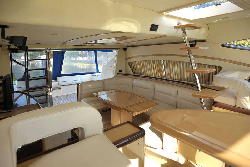 The salon on the main deck