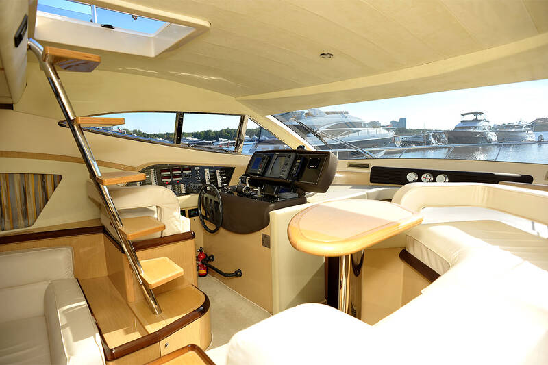 The salon on the main deck