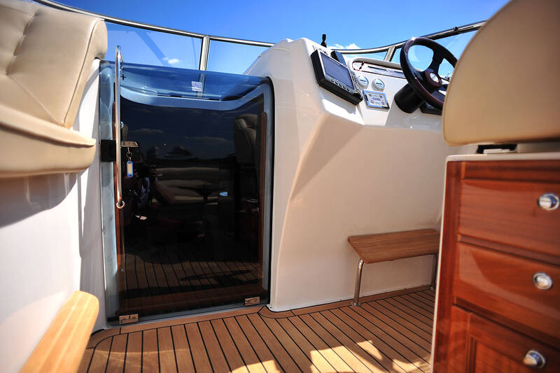 The door to the lower deck