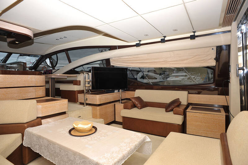 The salon on the main deck