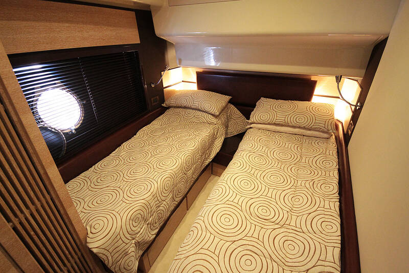 Cabin for guests. The Interior Of The Azimut 58