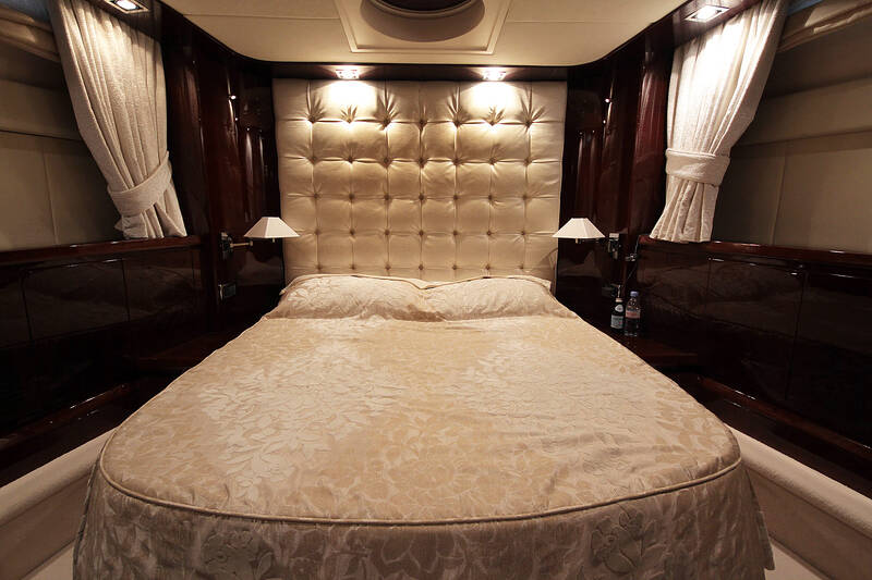 The VIP stateroom. The Interior Of The Azimut 80