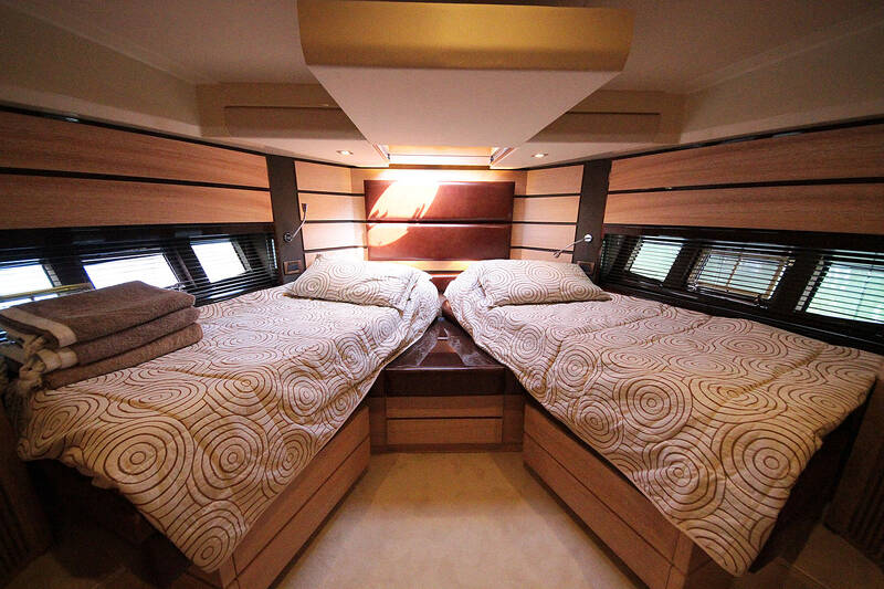The VIP stateroom. The Interior Of The Azimut 58