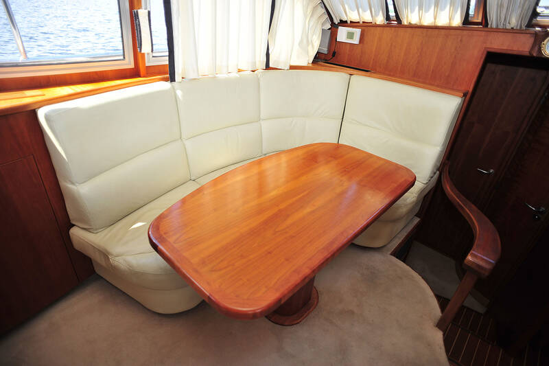 Dining table in salon
