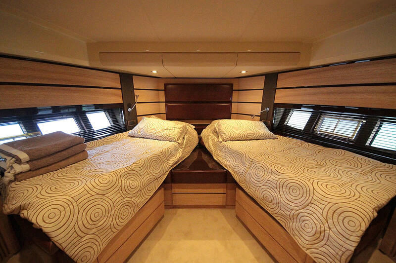 The VIP stateroom. The Interior Of The Azimut 58