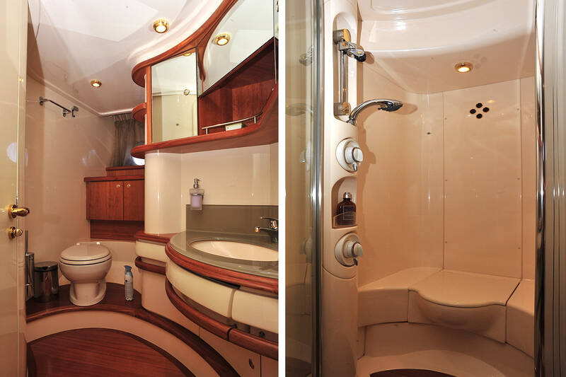 Bathroom in owner's cabin