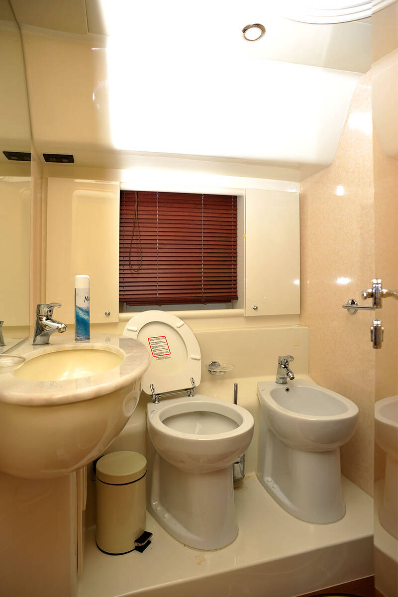 Bathroom in owner's cabin