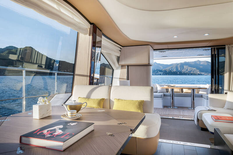 The salon on the main deck