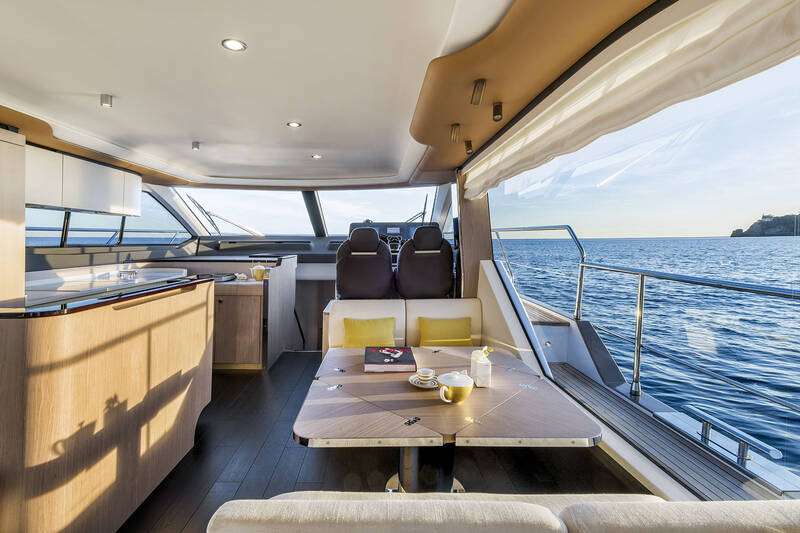 The salon on the main deck