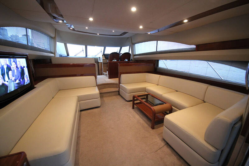 The salon on the main deck