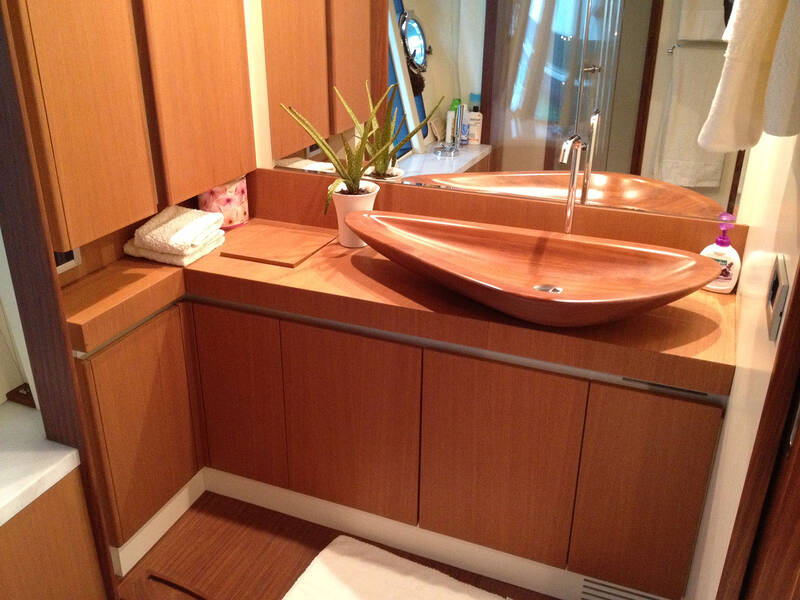 Bathroom in owner's cabin