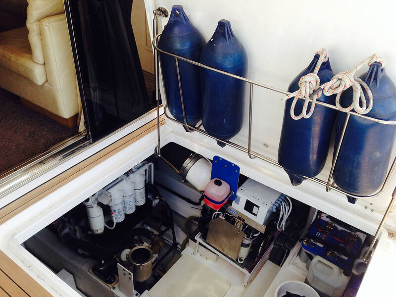 The engine compartment