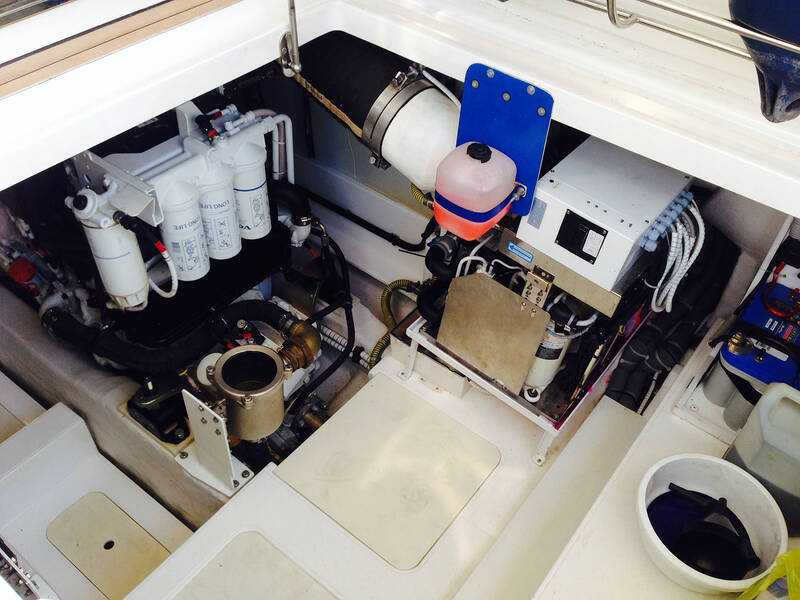 The engine compartment