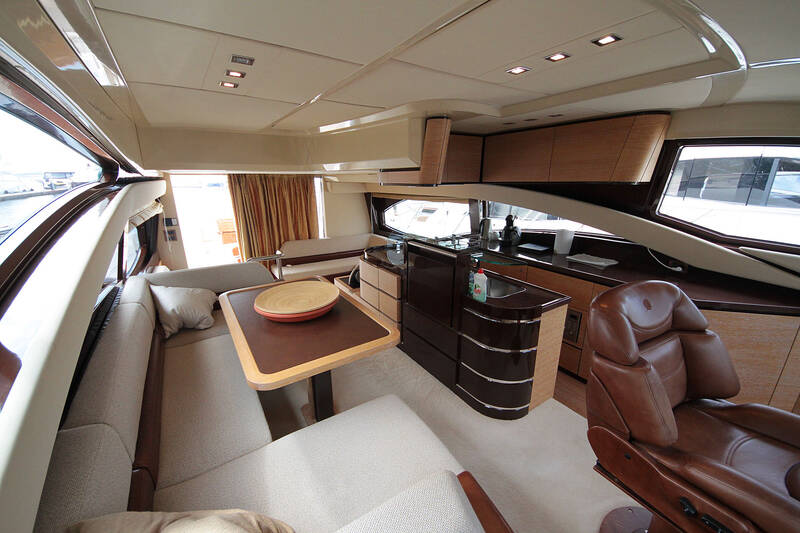 Salon. The Interior Of The Azimut 58