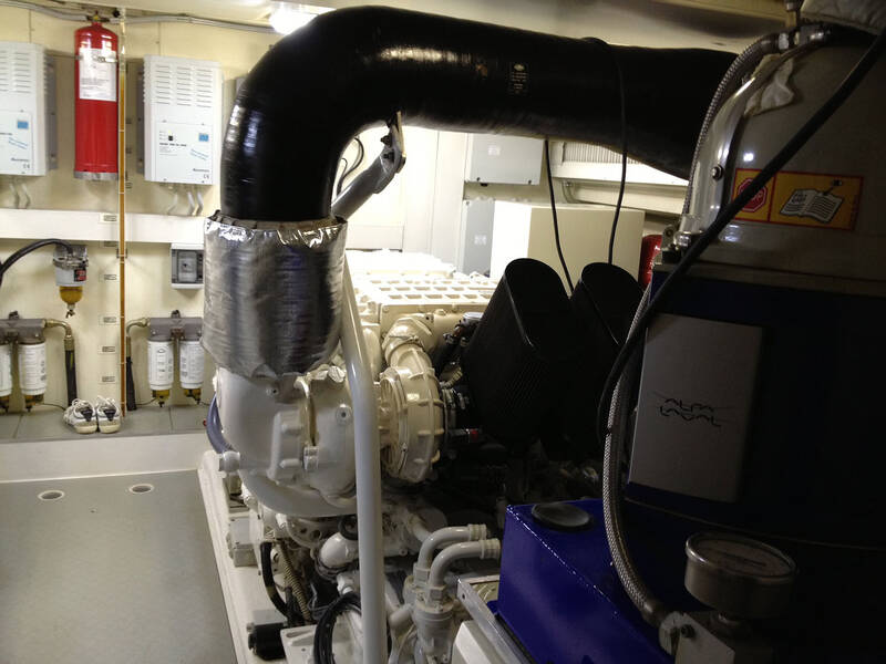 The engine compartment