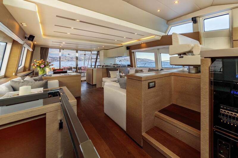 The salon on the main deck