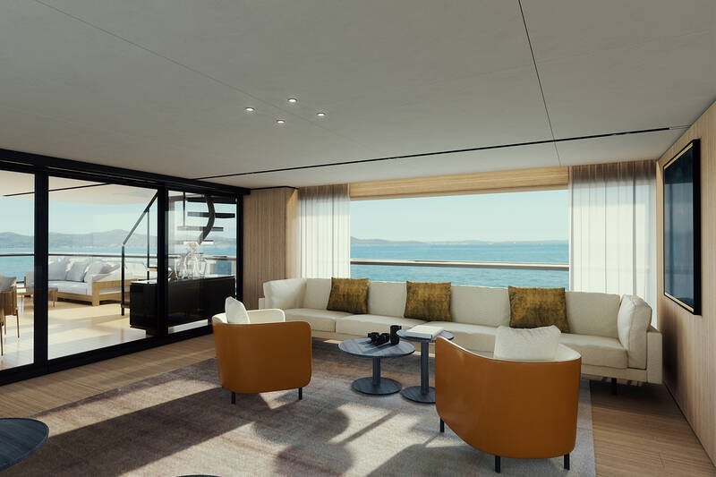 Upper deck salon