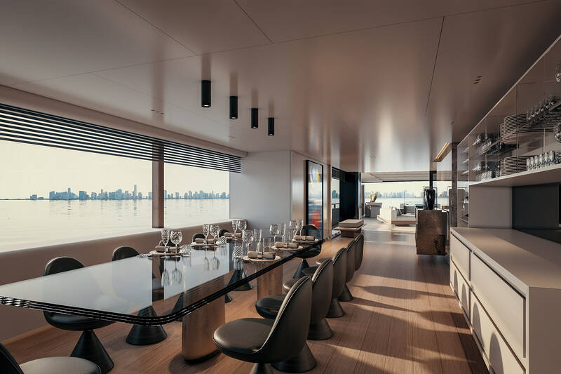 Dinette on main deck
